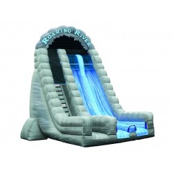 Inflatable Dry Slide 27ft Roaring River Dual Lane Slide Inflatable Dry Slide 27ft Roaring River Dual Lane Slide