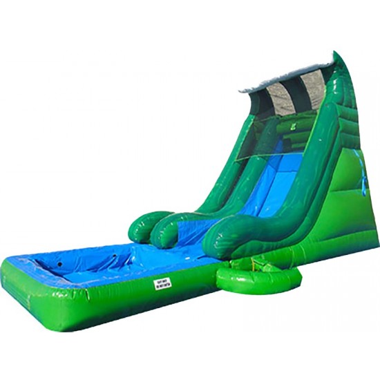 Tidal Wave Slide With Detachable Pool Green Marble Tidal Wave Slide With Detachable Pool Green Marble