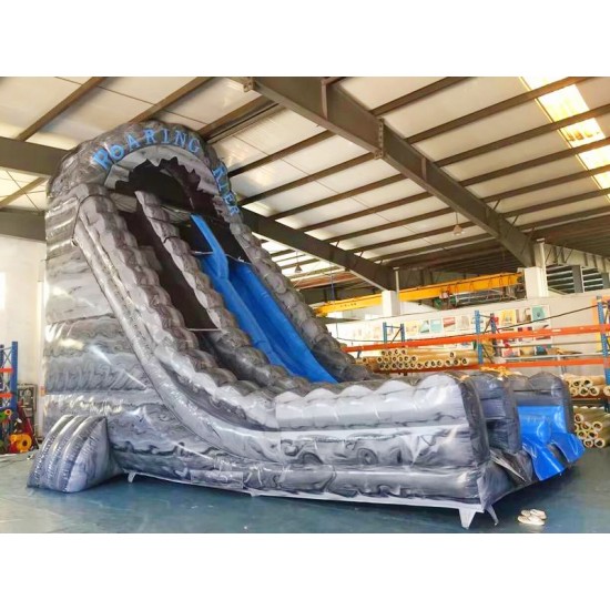 Inflatable Dry Slide 27ft Roaring River Dual Lane Slide Inflatable Dry Slide 27ft Roaring River Dual Lane Slide
