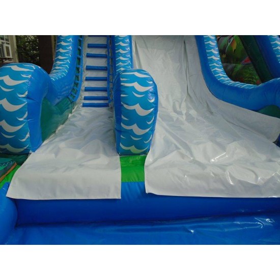 Tiki Falls Slide With Detachable Pool Tiki Falls Slide With Detachable Pool