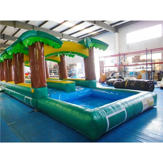 Hawaiian Slip And Slide Double Lane W Pool Hawaiian Slip And Slide Double Lane W Pool